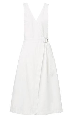 seed white wrap dress