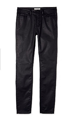 trenery black coated jeans