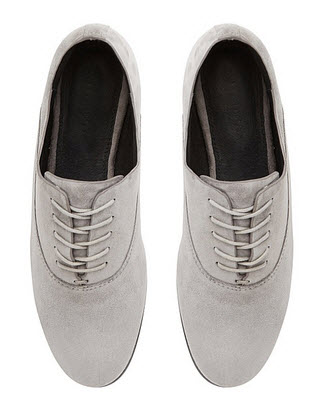 witchery grey suede laceups