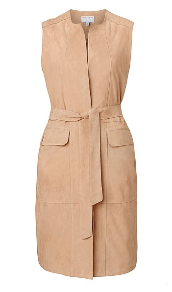 witchery suede belted vest