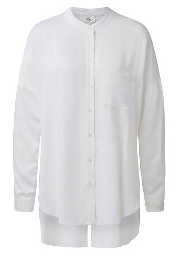 seed white poplin shirt