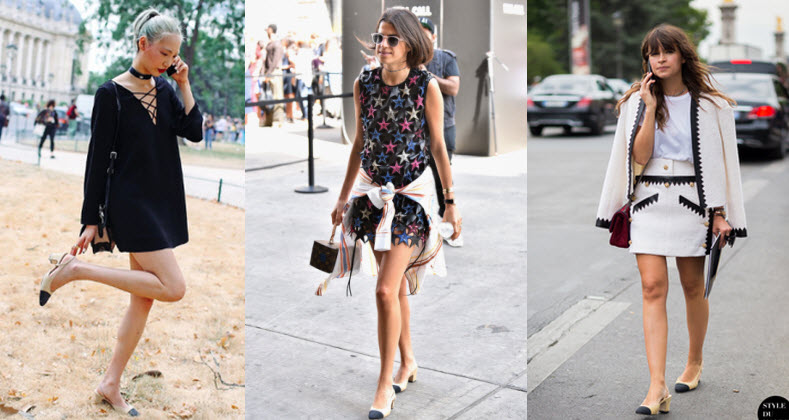 chanel pumps street style