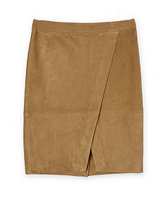 trenery suede wrap skirt