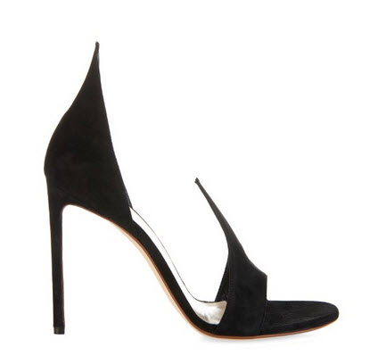 matches black suede heels