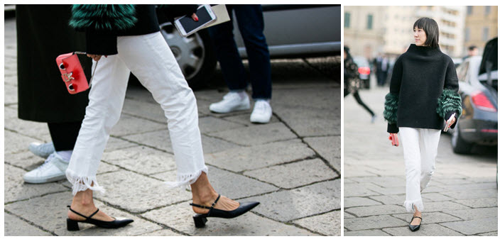 eva chen slingback white jeans