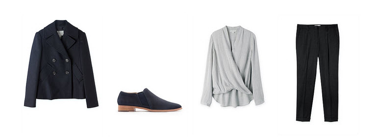 the grey wrap blouse story