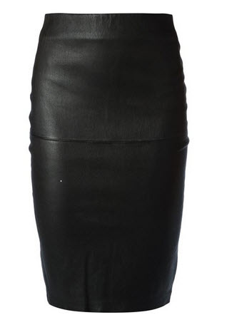 marlene leather skirt
