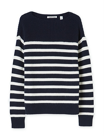 c road stripe sweater breton