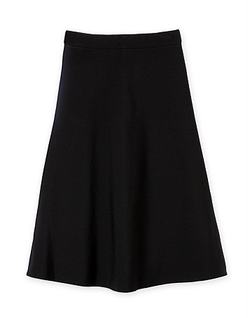 cr black aline skirt