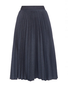 msmg blue pleat skirt