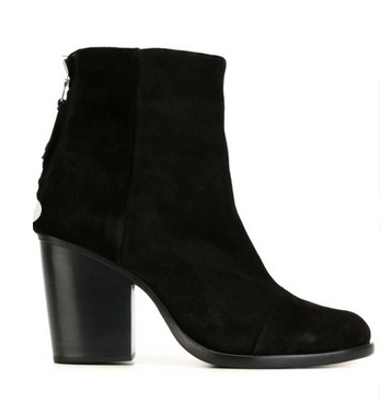 rag and bone boots blk suede