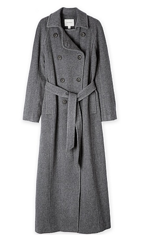trenery coat long grey