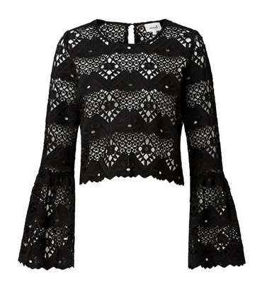 seed flare sleeve lace top