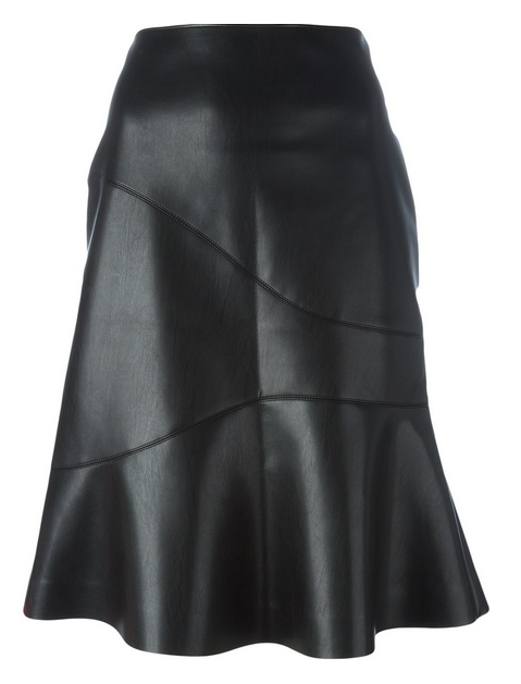 black-pleather-flirty-skirt