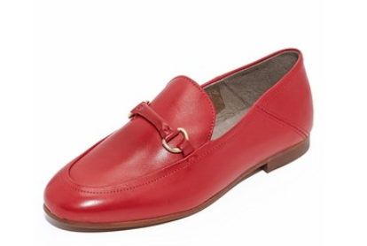 hudson red loafers