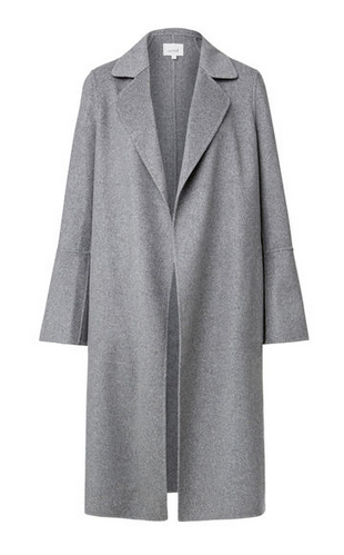 seed grey bell sleeve coat