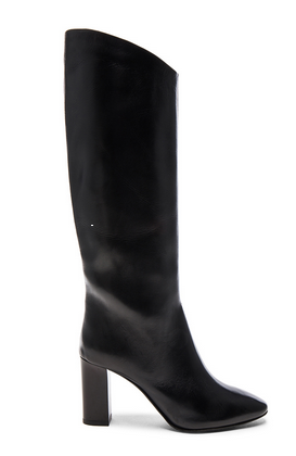 acne fwd black boots