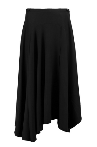 halston black aym skirt outnet