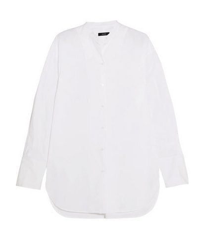 bassike oversized white shirt