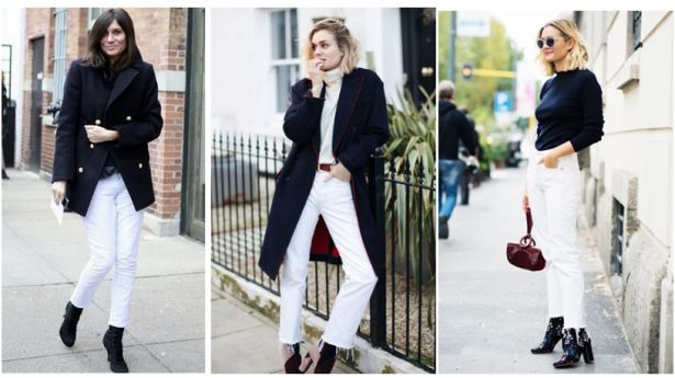 How to wear white jeans for winter. #sochic. – The FiFi Report