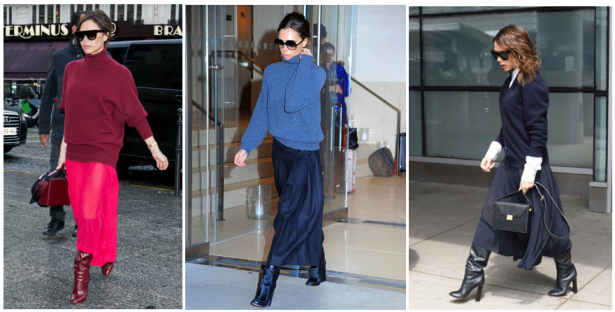 Steal her style: Victoria Beckham loves skirts, sweaters & boots. – The ...